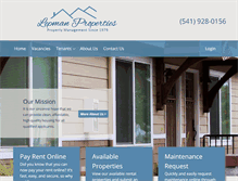 Tablet Screenshot of lepmanproperties.com